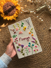 Flower Frame - Customized Hand Embroidered Journal