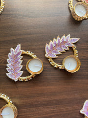 Leaf Diya Holders - Diwali Decoration
