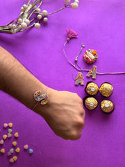 Initial - Hand Embroidered Rakhi