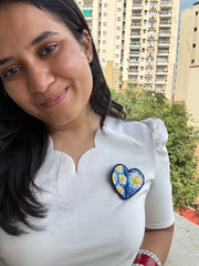 Van Gogh Heart - Brooch