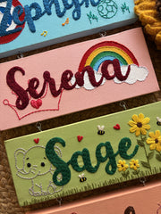 Embroidered Hanging Name Plates