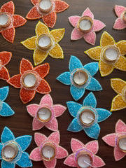 Flower Diya Holders - Diwali Decoration