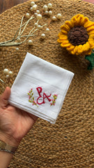 Couple Initial Name Hanky