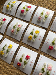 Blossom - Embroidered Hair Pin