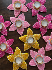 Flower Diya Holders - Diwali Decoration