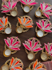 Blooming Glow Diya Holders - Diwali Decoration