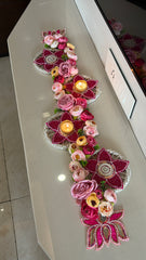 Table Runners with Tea Light - Diwali Decoration