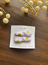 Lavendar Daisy - Embroidered Hair Pin