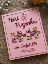 Perfectly Together - Customised Embroidered Plate 10”12 Inches