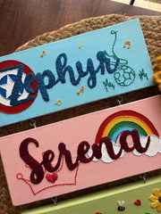 Embroidered Hanging Name Plates