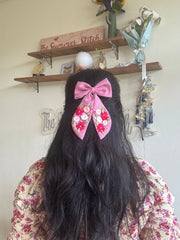 Spring Delight - Embroidered Bow