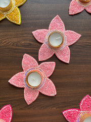 Flower Diya Holders - Diwali Decoration