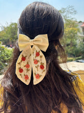 Yellow Love - Embroidered Bow