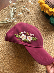 Midnight Daisies - Embroidered Cap
