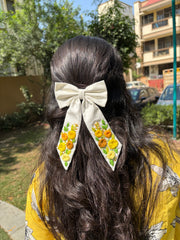 All Season Embroidered Bow