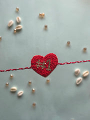 Dil #1 - Hand Embroidered Rakhi