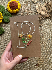 Initials - Customized Embroidered Journal