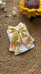 Summer Fields- Embroidered Bow