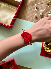 Dil - Hand Embroidered Rakhi