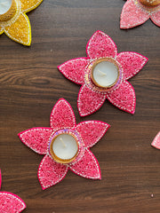 Flower Diya Holders - Diwali Decoration