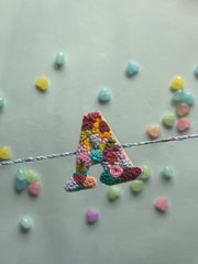 Initial - Hand Embroidered Rakhi