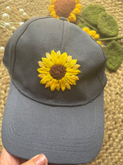 Sunflower Love - Embroidered Cap