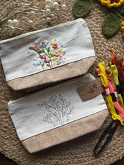 Autumn Floral DIY Embroidery Pouch