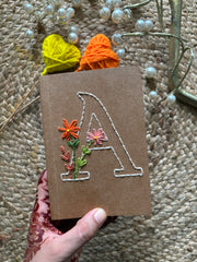 Initials - Customized Embroidered Journal