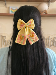 Summer Fields- Embroidered Bow