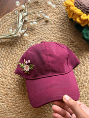 Midnight Daisies - Embroidered Cap