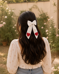 Morning Amour - Embroidered Bow