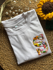 Customized Embroidered T-shirt (florals)