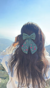 Candy & Bow- Embroidered Bow