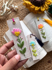 Petals & Pages - Embroidered Bookmark