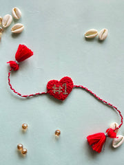 Dil #1 - Hand Embroidered Rakhi