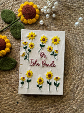 Sunflowers - Customised Hand Embroidered Journal