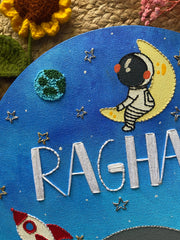 Space Theme Name Canvas