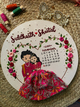 Bride and Groom - Customized Wedding Round Canvas