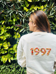 Customized Embroidered Sweatshirt - Birth Year