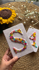 Embroidered Initials - Customized Journal