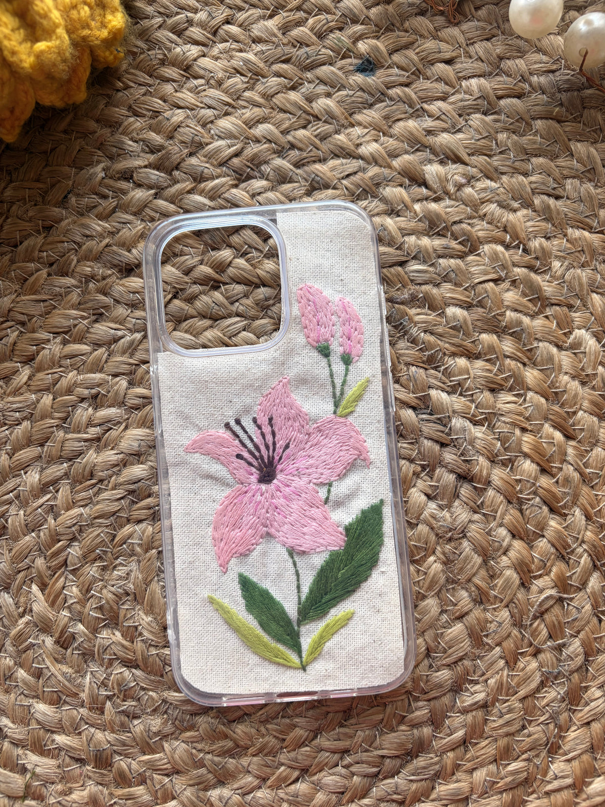 Lily - Embroidered Mobile Cover 💐