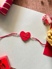 Dil - Hand Embroidered Rakhi