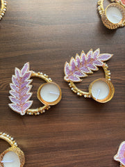 Leaf Diya Holders - Diwali Decoration