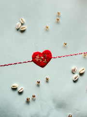Dil #1 - Hand Embroidered Rakhi