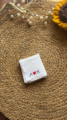 Small Heart Initials Customised Hanky