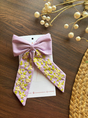 Lavelle 💜-  Embroidered Bow