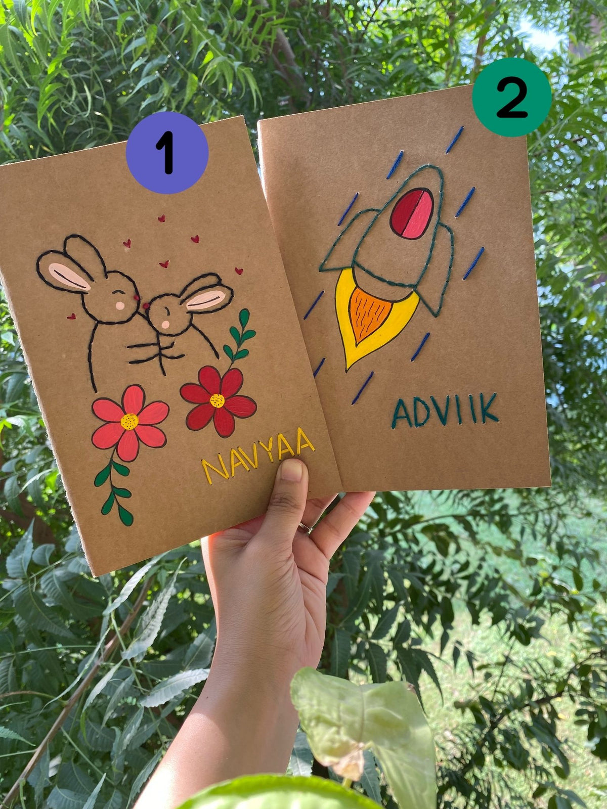 Embroidered Diaries with Customized Themes