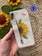 Sunflower - Embroidered Mobile Cover