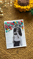 Photograph Embroidered Frame - Top Florals