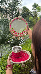 Hoop Embroidered Channi - Karwachauth Special
